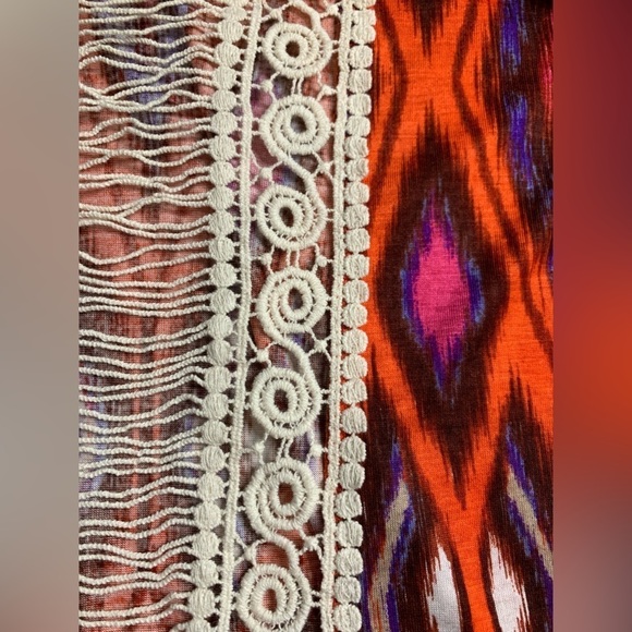 NWOT Boho Crochet Tank Southwestern Top Women Size Small Summer - Picture 3 of 6